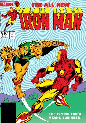 Okładki książek z serii The All New Iron Man