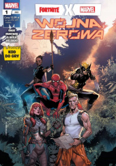 Okładka książki Fortnite x Marvel. Wojna zerowa 1/2022 Christos Cage, Sergio Davíla, Donald Mustard
