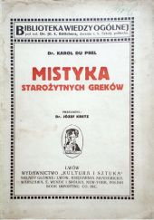 Okładka książki Mistyka starożytnych Greków Karol du Prel