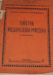 Okładka książki Pamiętnik Wielkopolskiego Powstania z 1863 roku Paweł Wyskota Zakrzewski