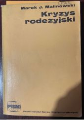 Okładka książki Kryzys rodezyjski Marek J. Malinowski