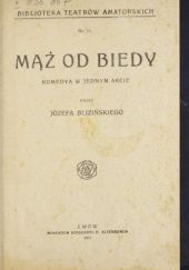 Okładka książki Mąż od biedy Józef Bliziński