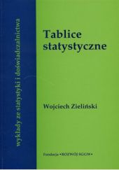 Okładka książki Tablice statystyczne Wojciech Jan Zieliński