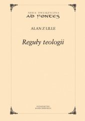 Okładka książki Reguły teologii Alan z Lille
