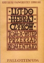 Okładka książki List do Hebrajczyków Stanisław Łach
