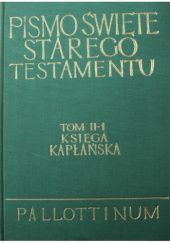 Okładka książki Księga Kapłańska Stanisław Łach
