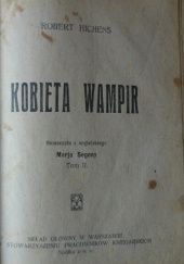 Okładka książki Kobieta wampir. Tom 2 Robert Smythe Hichens