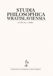 Studia Philosophica Wratislaviensia Tom 16 Nr 3 (2021)