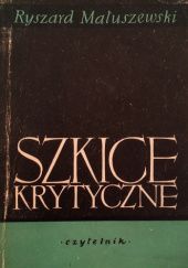 Okładka książki Szkice krytyczne Ryszard Matuszewski