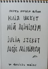 Okładka książki Moje minimum Julia Szeket