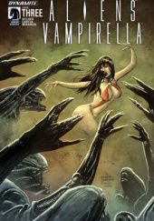 Okładka książki Aliens/Vampirella #3 Corinna Bechko, Gabriel Hardman