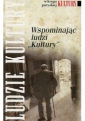 Okładka książki Wspominając ludzi "Kultury" Sławomir M Nowinowski
