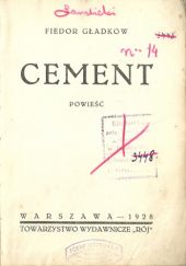 Okładka książki Cement Fiodor Gładkow