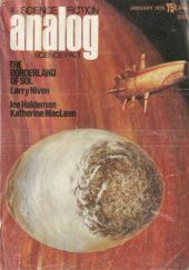 Okładka książki Analog Science Fiction/Science Fact, 1975/01 Alfred Bester, Gordon R. Dickson, Joe Haldeman, Katherine MacLean, Larry Niven, Jerry Eugene Pournelle