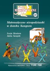Okładka książki Matematyczne niespodzianki w domku Kangura Łucja Mentzen, Adela Świątek