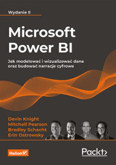 Okładka książki Microsoft Power BI. Jak modelować i wizualizować dane oraz budować narracje cyfrowe. Wydanie II Schacht Bradley, Knight Devin, Ostrowsky Erin, Pearson Mitchell