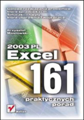 Okładka książki Excel 2003 PL. 161 praktycznych porad Krzysztof Masłowski
