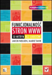 Okładka książki Funkcjonalność stron www. 50 witryn bez sekretów Tahir Marie, Jakob Nielsen