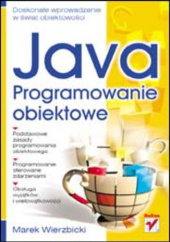 Okładka książki Java. Programowanie obiektowe Marek Wierzbicki