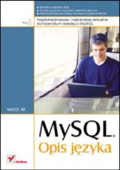Okładka książki MySQL. Opis języka Paul Dubois