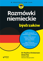 Okładka książki Rozmówki niemieckie dla bystrzaków Paulina Christensen, Anne Fox