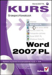 Okładka książki Word 2007 PL. Kurs Grzegorz Kowalczyk