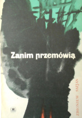 Okładka książki Zanim przemówią Zbigniew Safjan
