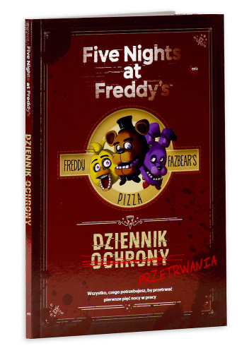 Okładki książek z serii Five Nights at Freddy's