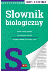 Okładka książki Słownik biologiczny Leszek Trząski, praca zbiorowa