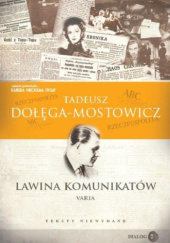 Okładka książki Lawina komunikatów. Varia Tadeusz Dołęga-Mostowicz