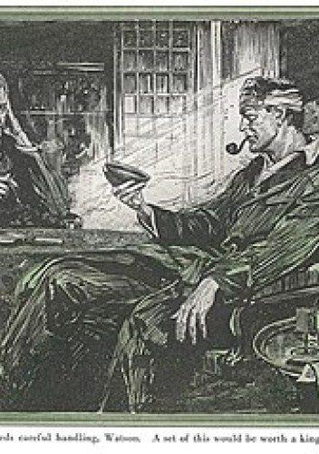 Okładki książek z cyklu Księga przypadków Sherlocka Holmesa