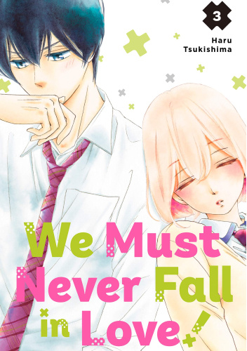 Okładki książek z cyklu We Must Never Fall in Love!
