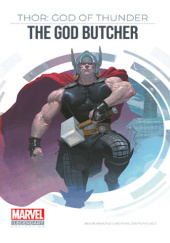 Okładka książki Marvel: The Legendary Graphic Novel Collection: Volume 10: Thor: God of Thunder: The God Butcher Jason Aaron, Butch Guice, Esad Ribić
