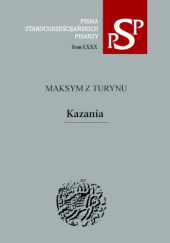 Okładka książki Kazania św. Maksym z Turynu