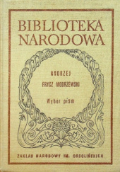 Okładka książki Wybór pism Andrzej Frycz Modrzewski, Waldemar Voisé