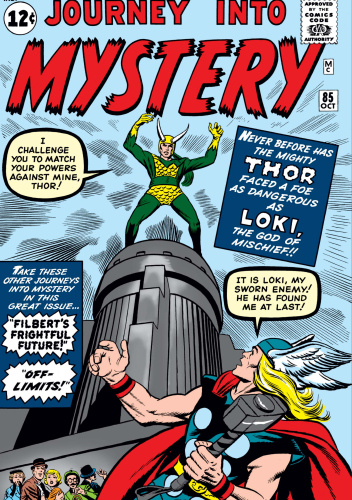 Okładki książek z serii Thor Kontra Loki
