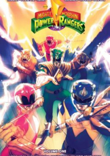 Okładki książek z cyklu Mighty Morphin Power Rangers