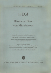 Okładka książki Illustierte Flora von Mitteleuropa. Band IV/1, Lieferung 1 Gustav Hegi