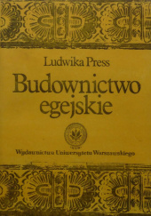 Okładka książki Budownictwo egejskie Ludwika Press