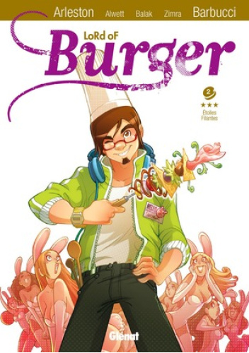 Okładki książek z cyklu Lord of Burger