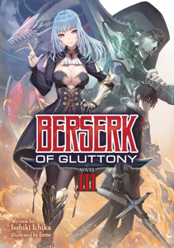 Okładki książek z cyklu Berserk of Gluttony (light novel)