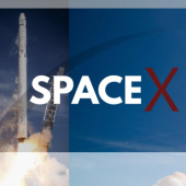 Okładka książki SpaceX. Von Braun, Musk i idea podboju kosmosu Kinga Kosecka, Renata Pawlak