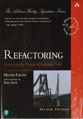 Okładka książki Refactoring. Improving the Design of Existing Code Martin Fowler