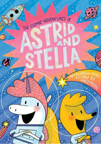 Okładki książek z cyklu The Cosmic Adventures of Astrid and Stella