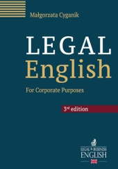 Okładka książki Legal English for Corporate Purposes Małgorzata Cyganik