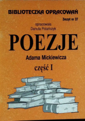 Okładka książki Poezje Adama Mickiewicza część I Danuta Polańczyk