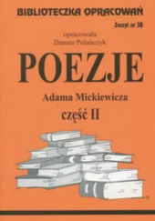 Okładka książki Poezje Adama Mickiewicza część II Danuta Polańczyk