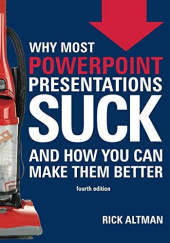 Okładka książki Why Most PowerPoint Presentations Suck and how you can make them better Rick Altman