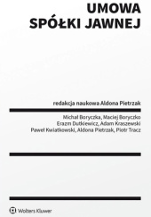 Okładka książki Umowa spółki jawnej Aldona Pietrzak