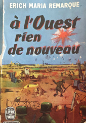 Okładka książki À l'Ouest rien de nouveau Erich Maria Remarque